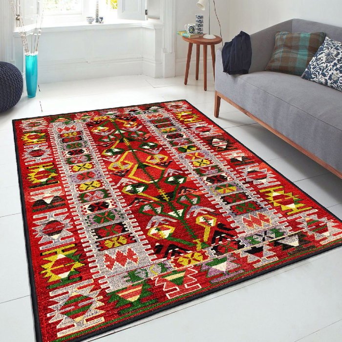 Conceptum Els1786 Alfombra de Terciopelo Multicolor 80 x 120 cm Conceptum Els1786 Alfombra de Terciopelo Multicolor 80 x 120 cm